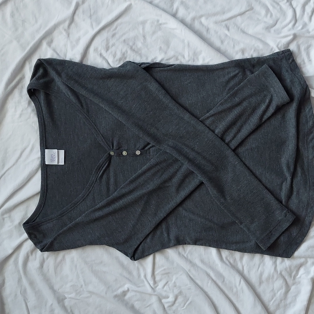 stars above Gray Long Sleeve
